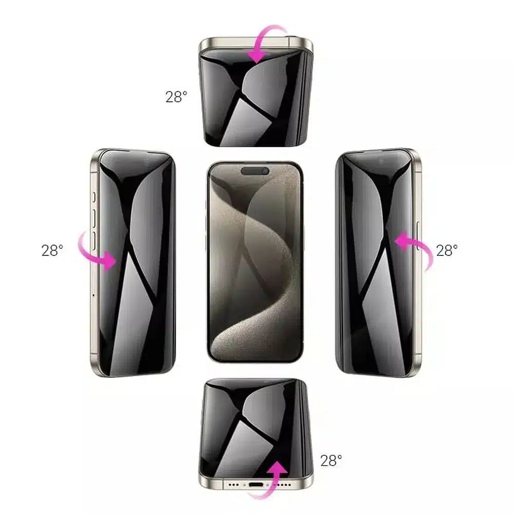 HOCO kaljeno privacy staklo 360 stupnjeva za iPhone 15 Pro