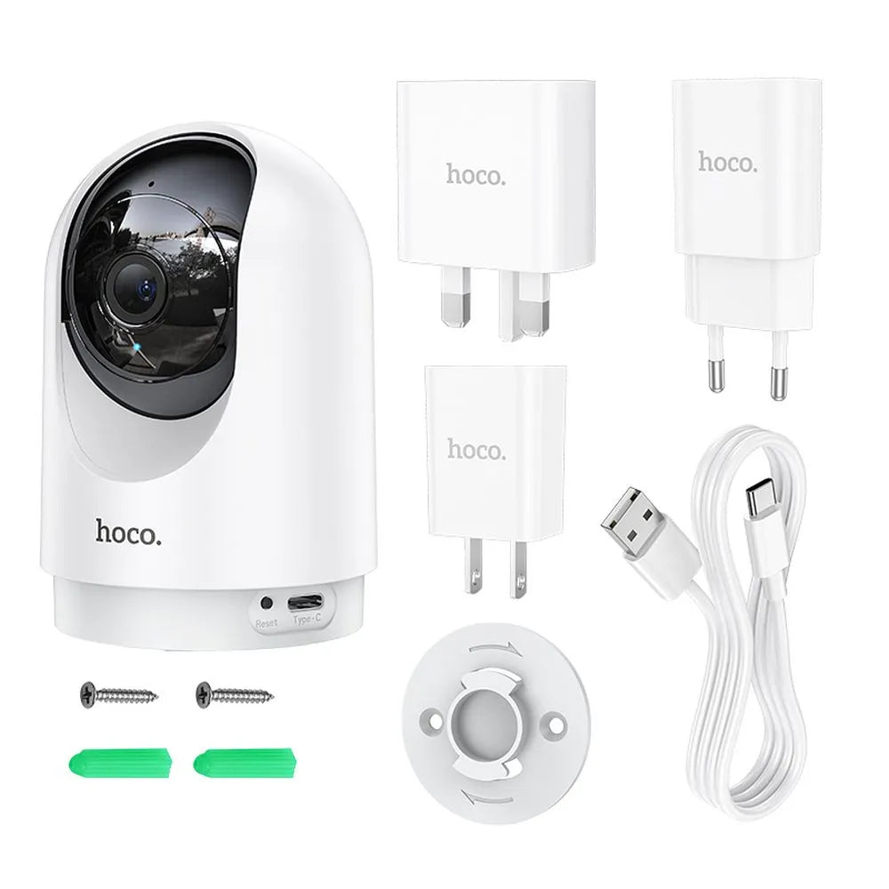 HOCO vnitřní monitorovací kamera Full HD PTZ D1 - bílá