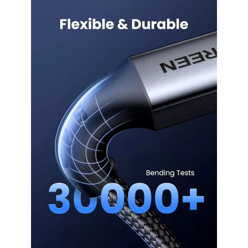 UGREEN US567 USB-C na USB-C kabel 60W 3A 2m šedý