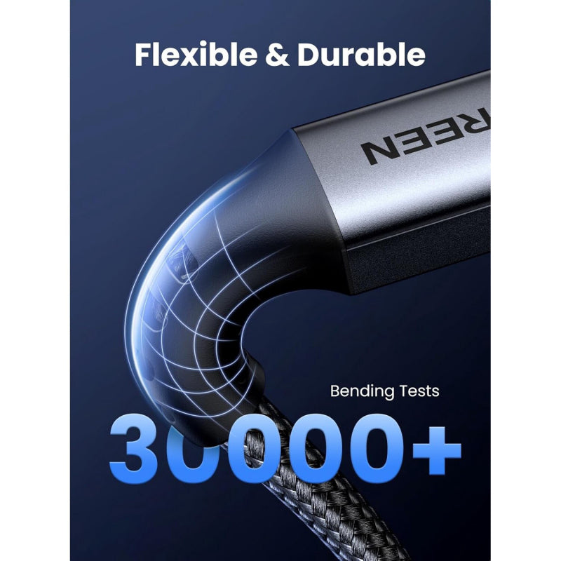 UGREEN US567 USB-C na USB-C kabel 60W 3A 1m šedý