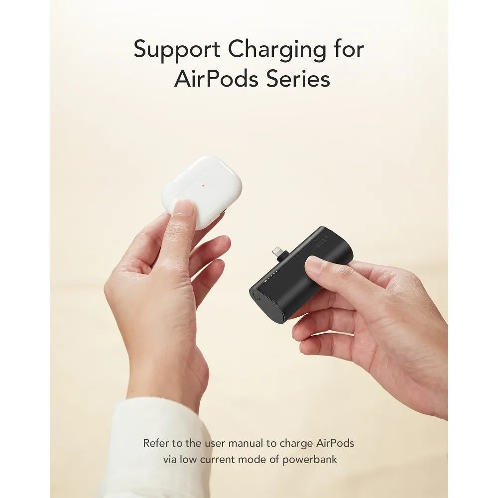 Powerbank VEGER PlugOn – 5000mAh s integrovaným konektorem Lightning 8-pin PD 20W