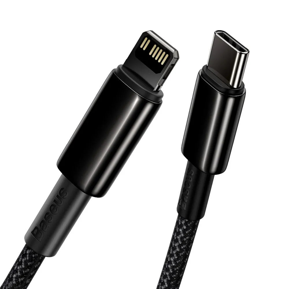 BASEUS kabel typu C na Lightning PD 20W Tungsten Gold CATLWJ-01 1m černý