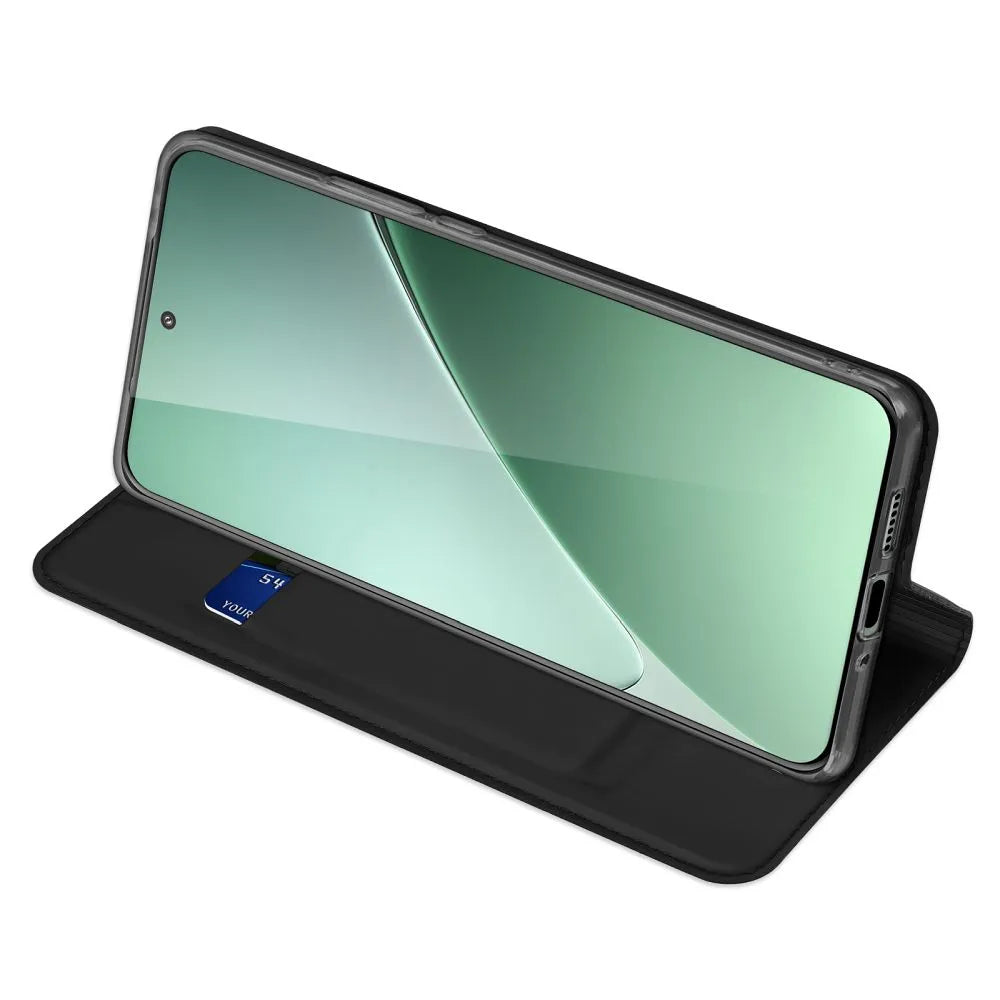 DUX DUCIS Skin Pro – hladké kožené pouzdro pro XIAOMI 15 PRO černé