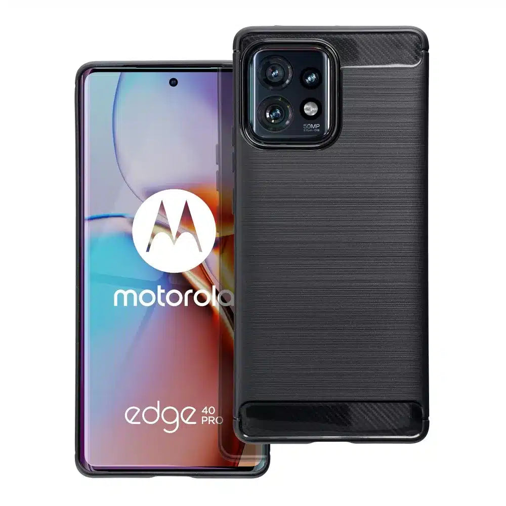 CARBON maska pro MOTOROLA EDGE 40 PRO černá