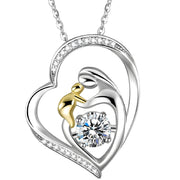 Ogrlica u obliku srca – simbol ljubavi i majčinstva - Srebrna KP36893