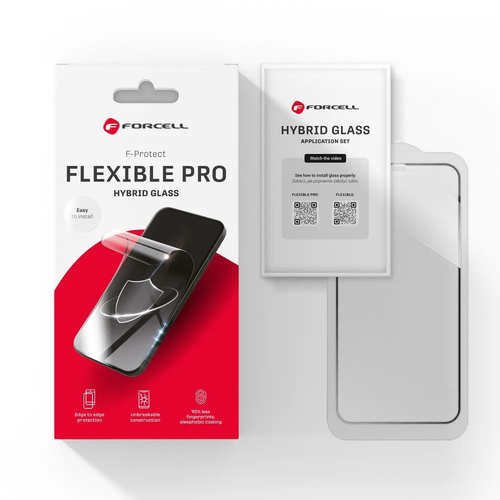 Forcell Flexible 5D - hibridno staklo za Samsung Galaxy A56 5G crno