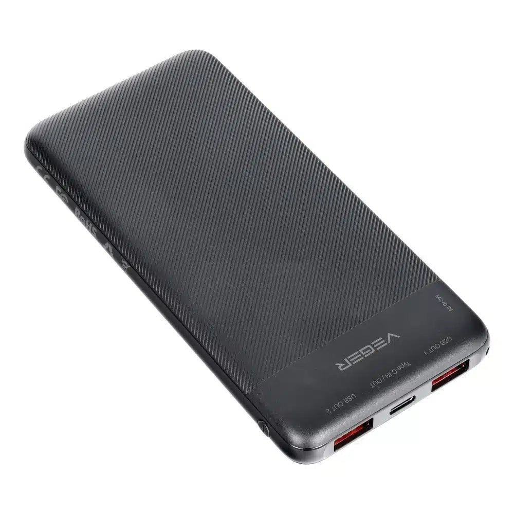 VEGER powerbank 10.000 mAh PD QC3.0 2A 20W A11S (W1133S) černý
