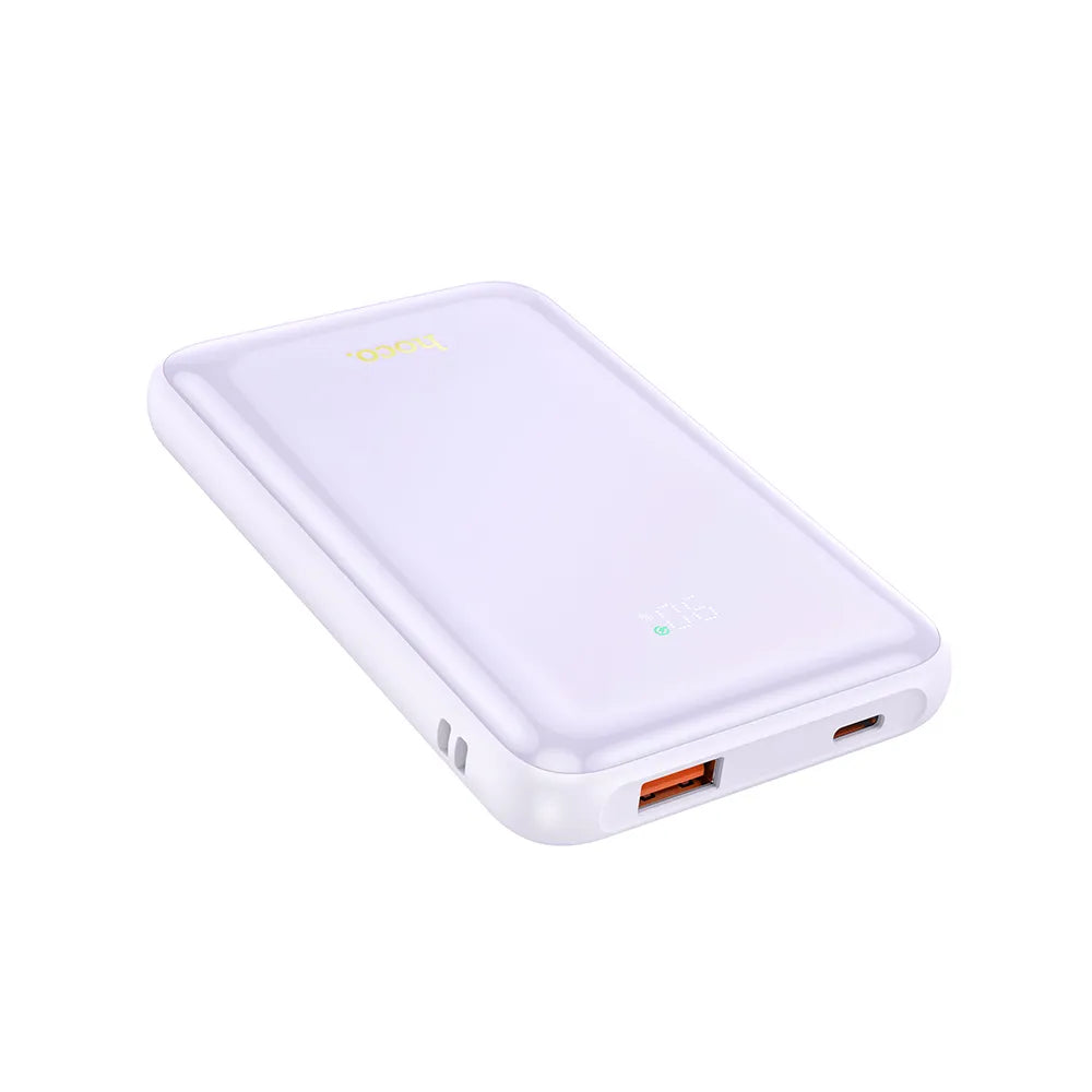 HOCO powerbank 10.000 mAh PD QC3.0 3A 22.5W Q21 fialový