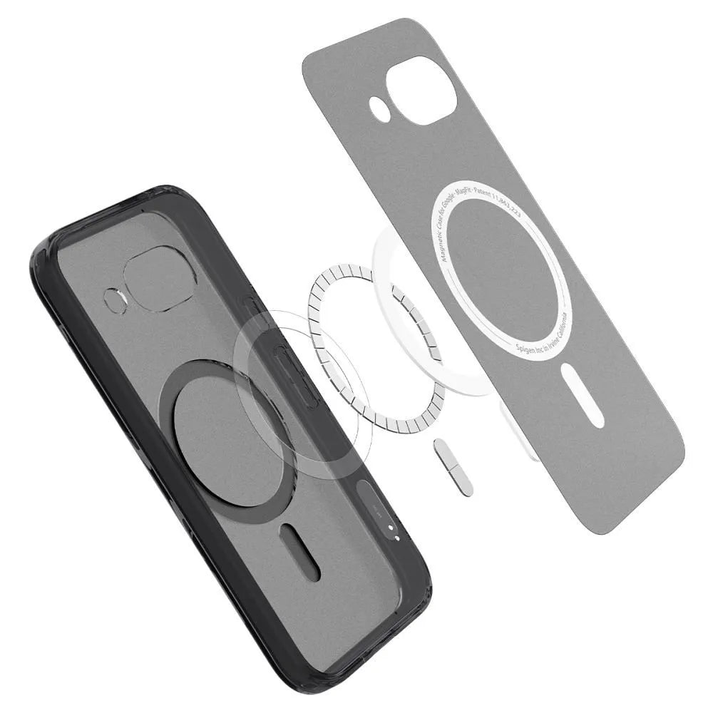 SPIGEN ULTRA HYBRID MAG pouzdro kompatibilní s MagSafe pro GOOGLE PIXEL 9A průhledná černá
