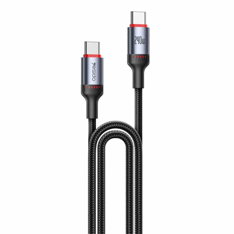 USB-C na USB-C kabel Yesido CA185 240 W 200 cm crni