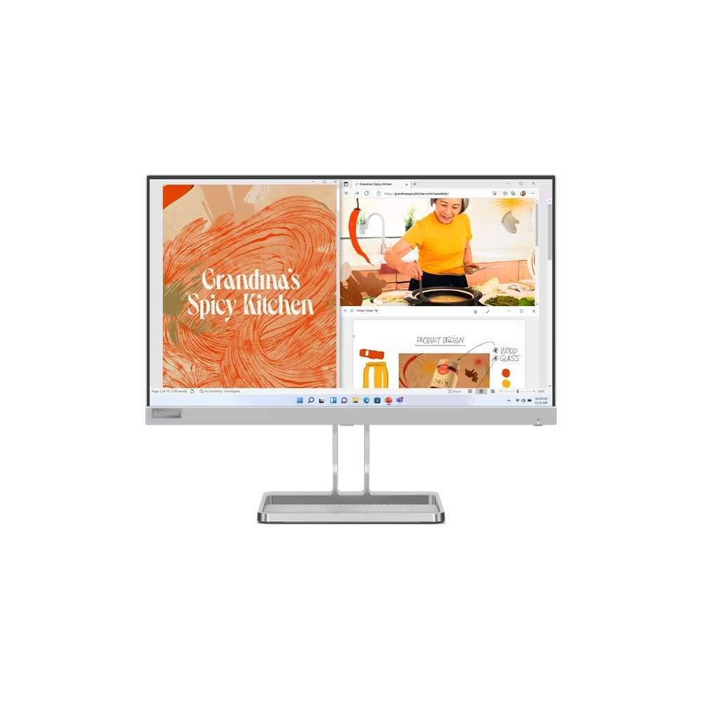 Lenovo L22i-40 računalni monitor 54,6 cm (21.5") 1920 x 1080 pikseli Full HD Sivo