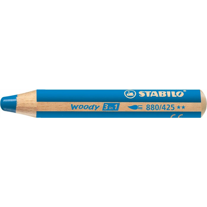STABILO woody 3 in 1 Plavo 1 kom