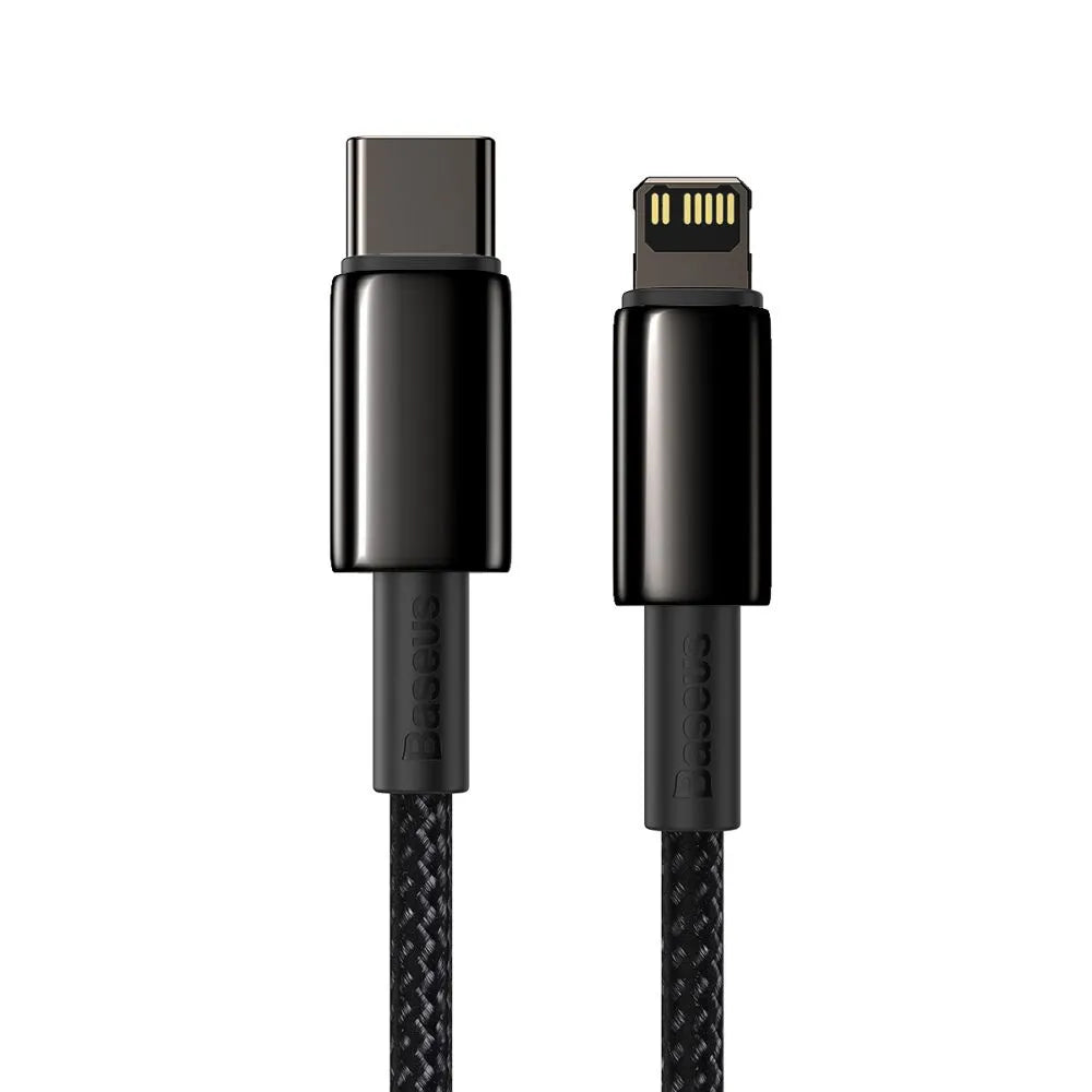 BASEUS kabel typu C na Lightning PD 20W Tungsten Gold CATLWJ-01 1m černý