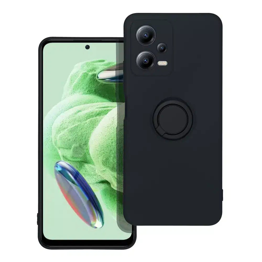 Silikonové pouzdro Ring pro XIAOMI Redmi NOTE 12 5G černé