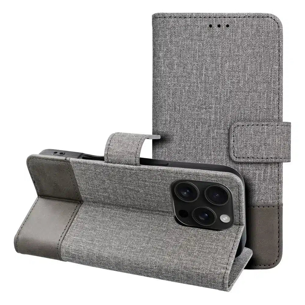Knižkové pouzdro GOMMA pro Xiaomi Redmi NOTE 14 5G, šedé