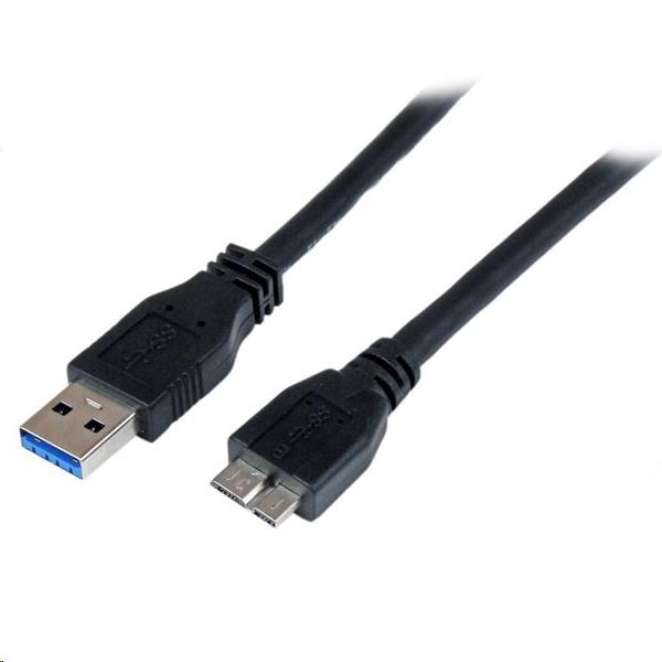 StarTech.com USB3CAUB1M USB kabel 1 m USB 3.2 Gen 1 (3.1 Gen 1) USB A Micro-USB B Crno