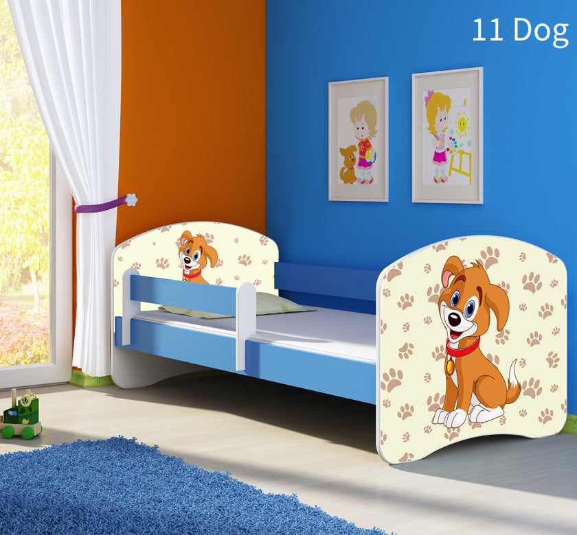 Dječji krevet ACMA s motivom, bočna plava 180x80 cm 11 Dog