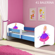 Dječji krevet ACMA s motivom, bočna plava 180x80 cm 41 Balerina