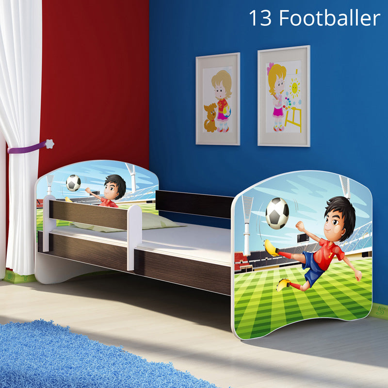 Dječji krevet ACMA s motivom, bočna wenge 180x80 cm 13 Footballer