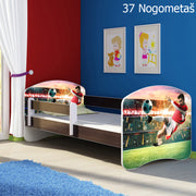 Dječji krevet ACMA s motivom, bočna wenge 180x80 cm 37 Nogometaš