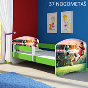 Dječji krevet ACMA s motivom, bočna zelena 180x80 cm 37 Nogometaš