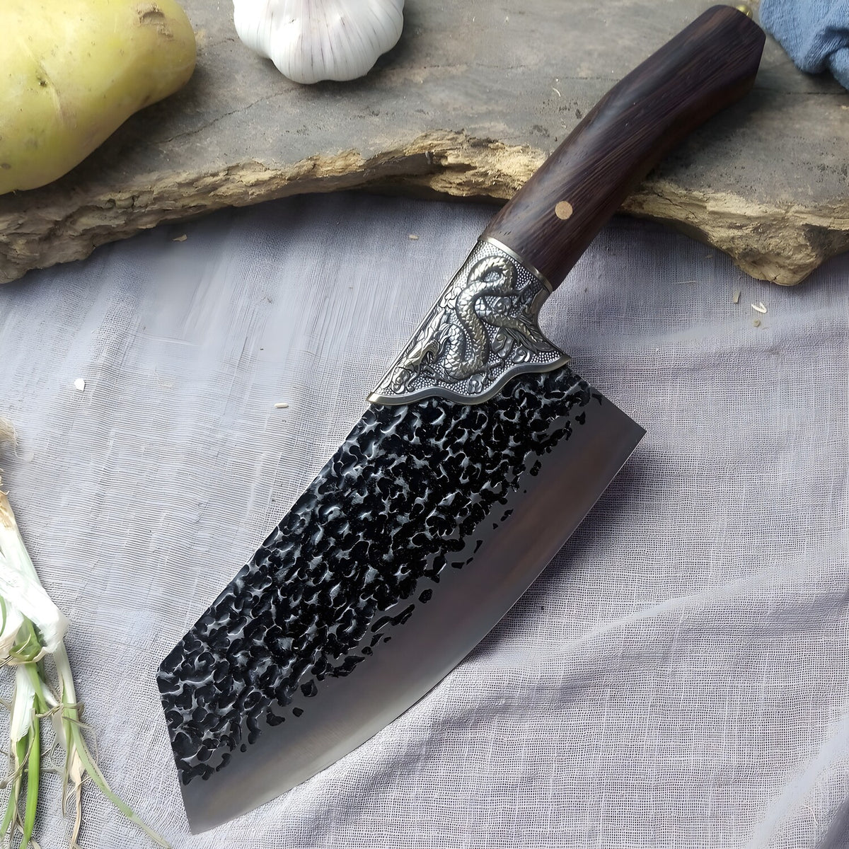 Kuhinjski sjekač Dragon - Mala sekira / Smeđa KP13957
