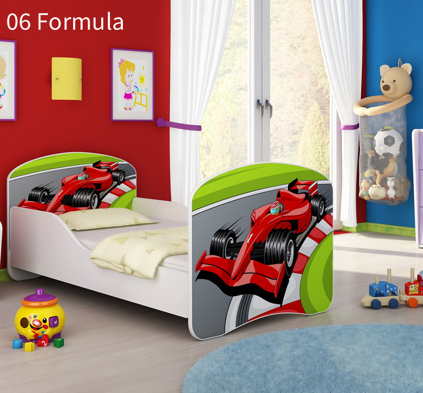 Dječji krevet ACMA s motivom 140x70 cm 06 Formula 1