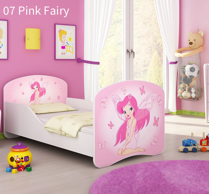 Dječji krevet ACMA s motivom 180x80 cm 07 Pink Fairy