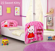 Dječji krevet ACMA s motivom 160x80 cm 15 Sweet Kitty