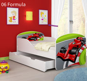 Dječji krevet ACMA s motivom + ladica 180x80 cm 06 Formula 1