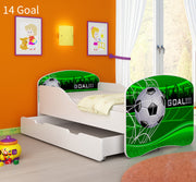 Dječji krevet ACMA s motivom + ladica 160x80 cm 14 Goal
