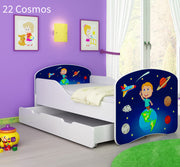 Dječji krevet ACMA s motivom + ladica 180x80 cm 22 Cosmos