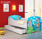 Dječji krevet ACMA s motivom + ladica 140x70 cm 32 Knight