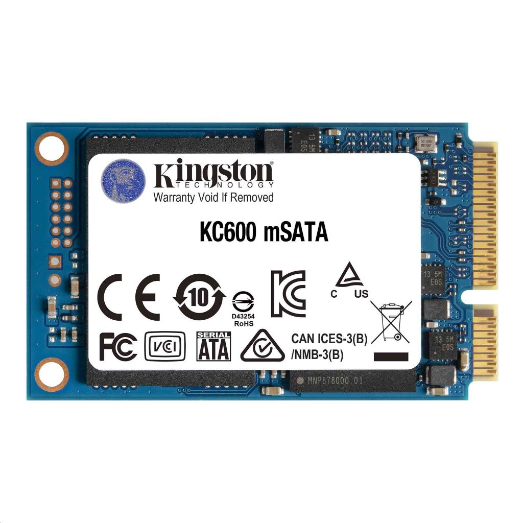 Kingston Technology KC600 mSATA 512 GB Serijski ATA III 3D TLC