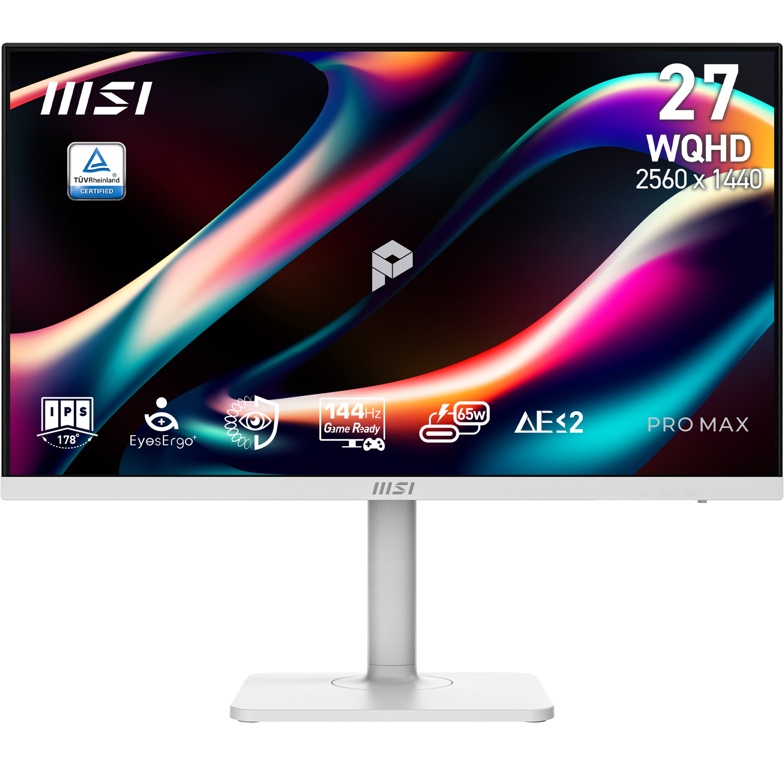 MSI PRO MAX 271QPHW E14 računalni monitor 68,6 cm (27") 2560 x 1440 pikseli Wide Quad HD LCD Bijelo