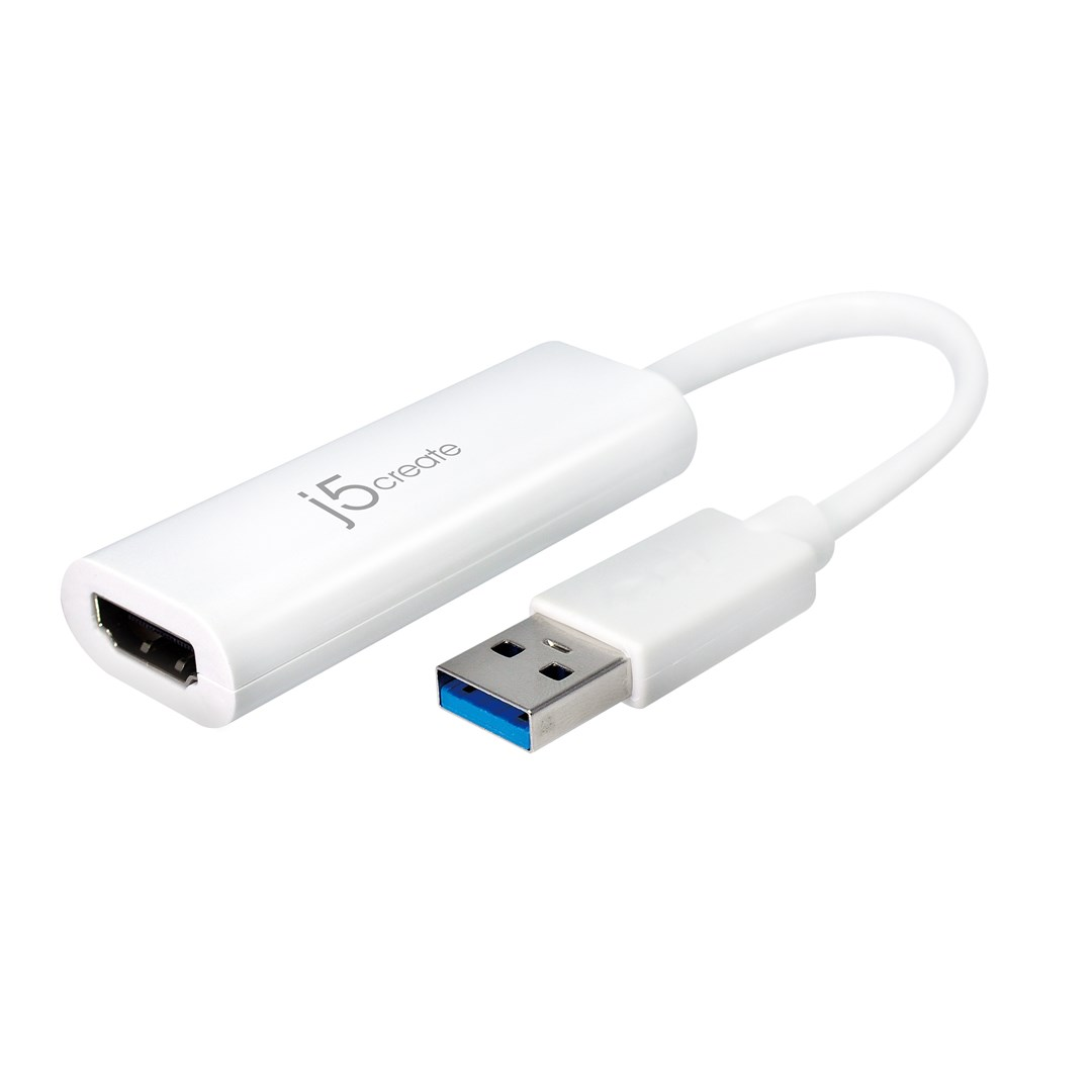 j5create JUA254 USB grafički prilagodnik 2048 x 1152 pikseli Bijelo
