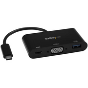 StarTech.com CDP2VGAUACP priključna stanica i replikator porta za prijenosno računalo Žičano USB 3.2 Gen 1 (3.1 Gen 1) Type-C Crno