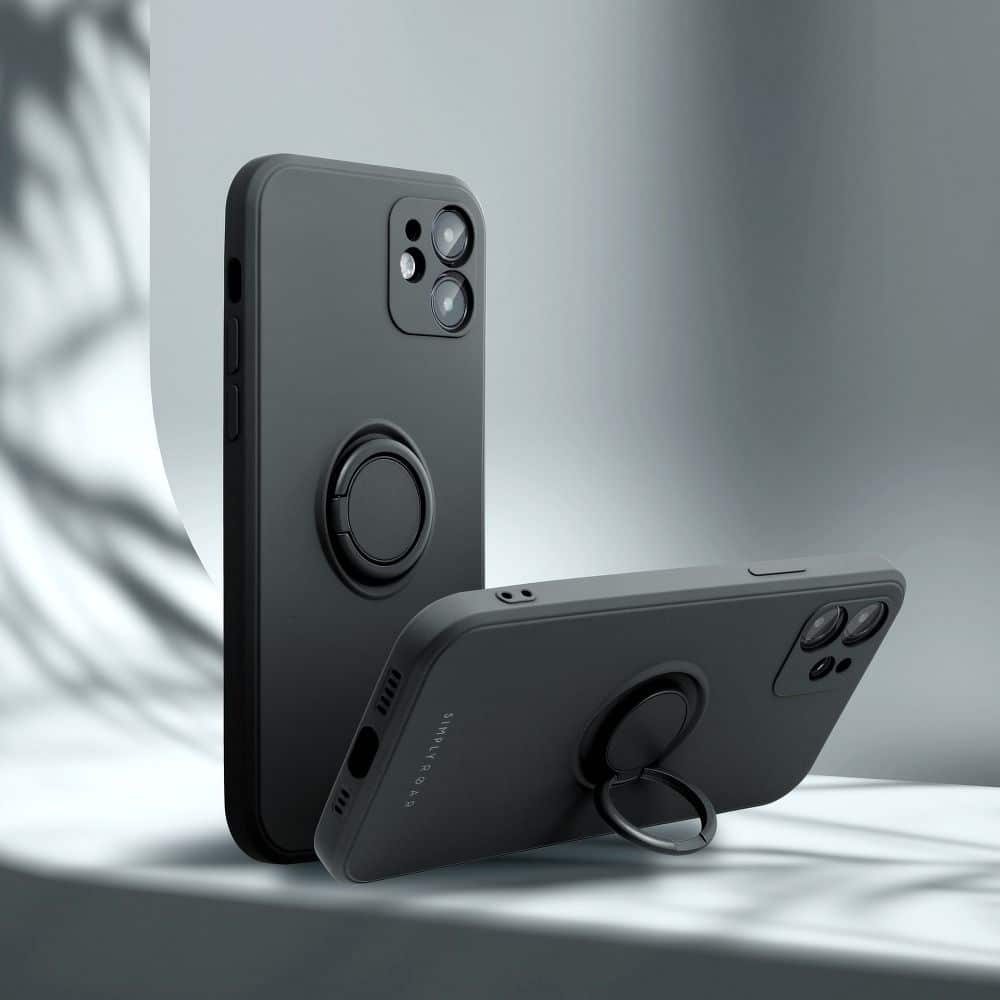 SILIKONOVÝ PRSTENCOVÝ kryt pro SAMSUNG Galaxy A13 4G černý