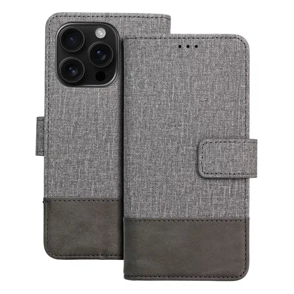 GOMMA Book flipové pouzdro pro Xiaomi Redmi NOTE 14 PRO 5G / Redmi NOTE 14 PRO PLUS 5G šedé