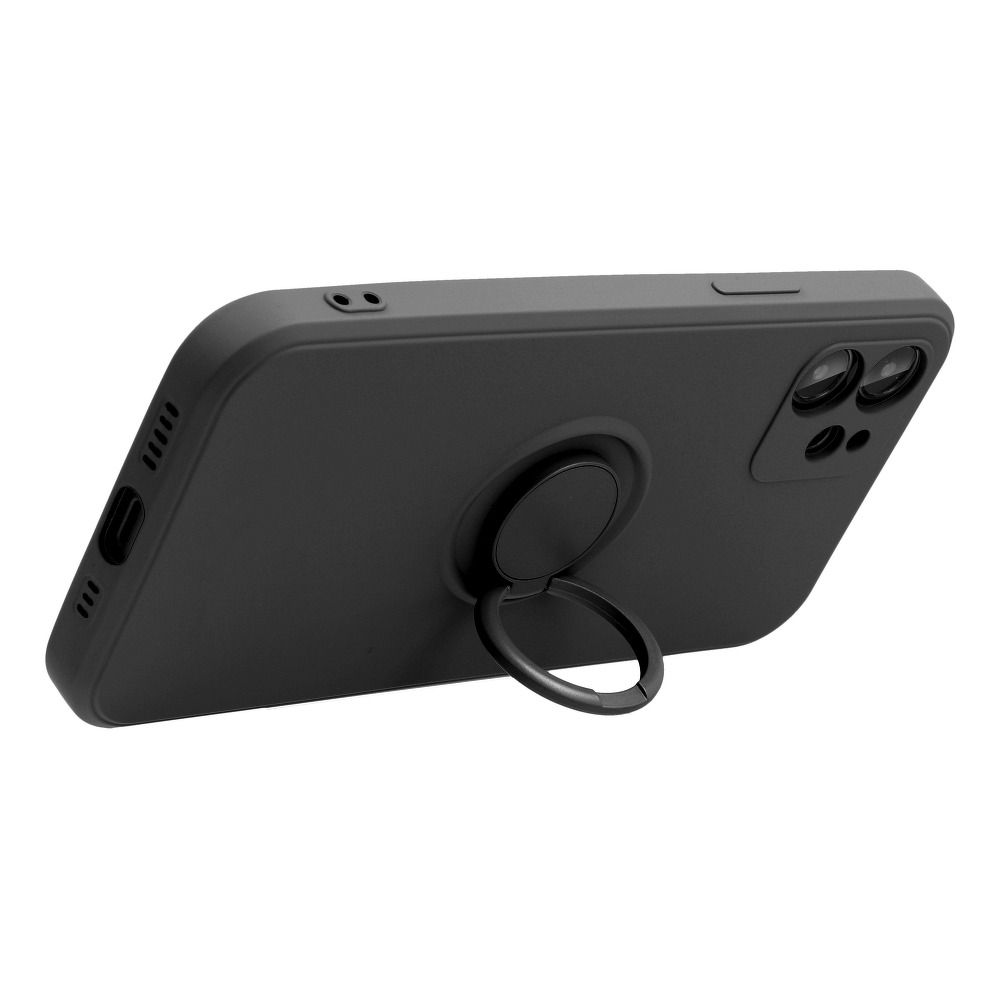 SILIKONOVÝ KROUŽEK pouzdro pro SAMSUNG Galaxy A13 5G / A04S černé