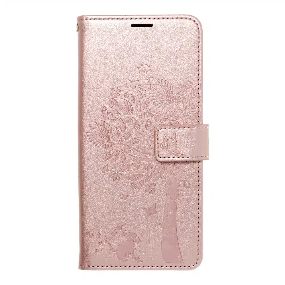 Pouzdro MEZZO Book na SAMSUNG GALAXY A54 5G se stromem rose gold