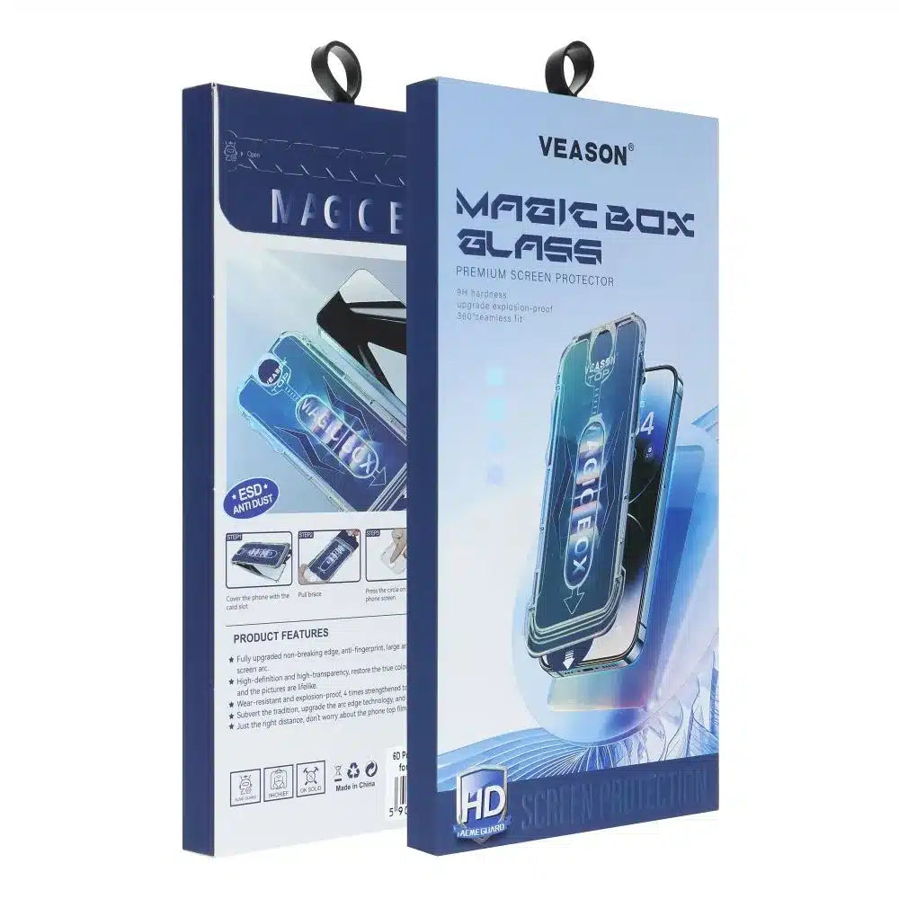 Tvrzené sklo 6D Pro Veason Easy-Install Glass – pro iPhone XR / iPhone 11 černé
