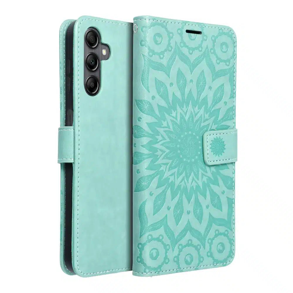 MEZZO Book case flipové pouzdro pro SAMSUNG GALAXY A14 4G mandala green