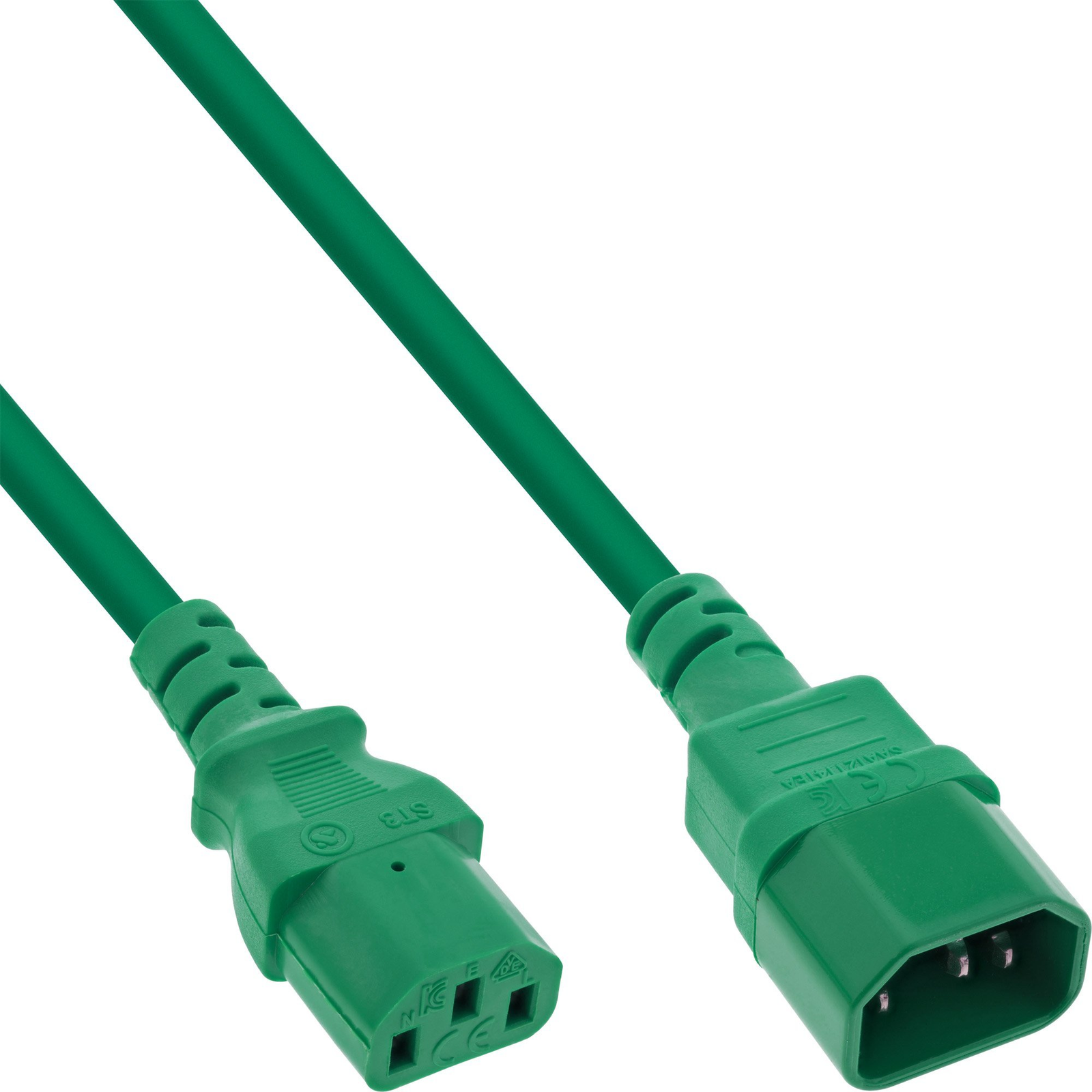InLine 16505G strujni kabel Zeleno 0,5 m C13 spoj C14 spoj