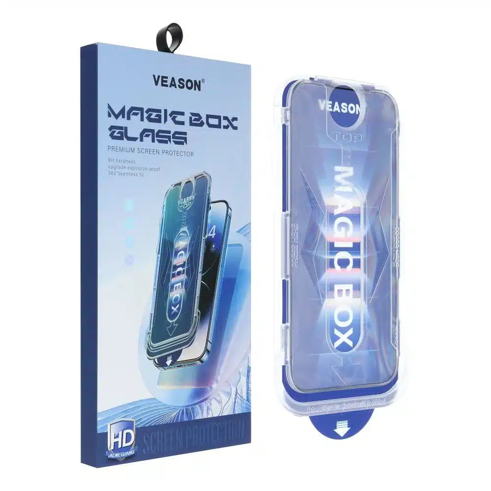 Tvrzené sklo 6D Pro Veason Easy-Install Glass – pro iPhone X / iPhone XS černé