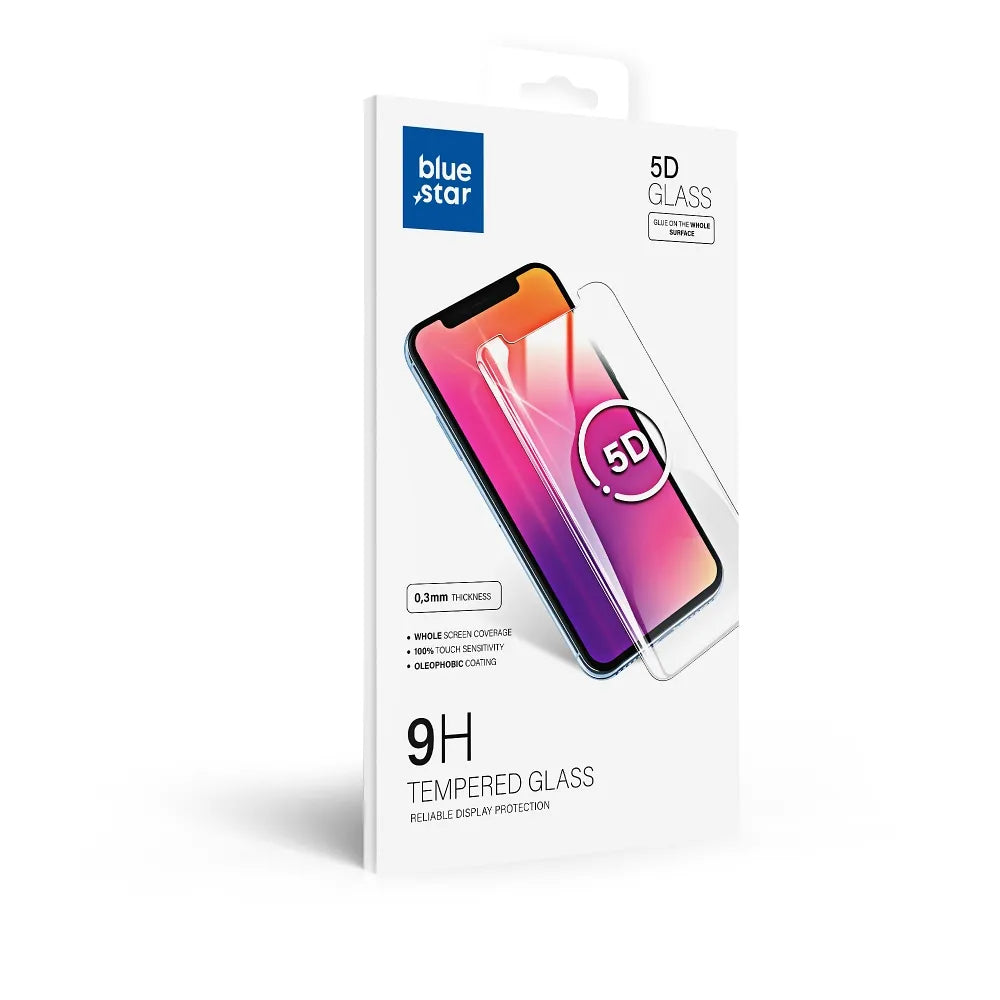 Blue Star 5D tvrzené sklo – pro Samsung A15 5G (full glue/case friendly) – černé