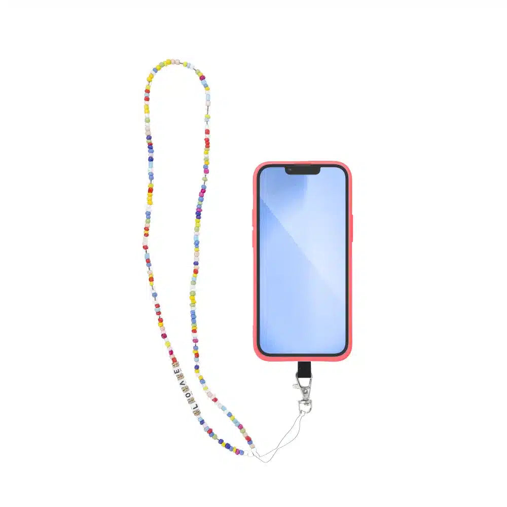 PIXIE přívěsek na telefon / délka šňůry 68cm (34cm ve smyčce) / na krk - korálky