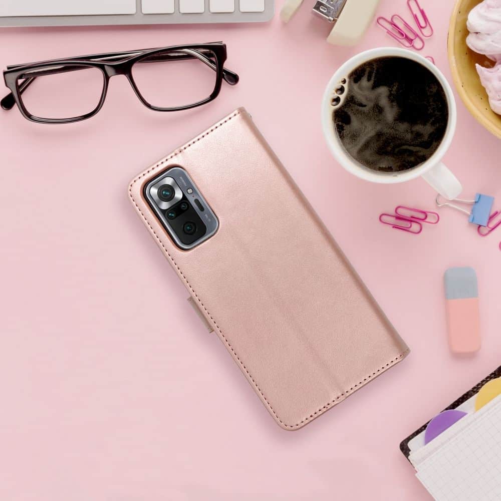 MEZZO Knížkové pouzdro pro XIAOMI Redmi 10 / 10 2022 mandala rose gold