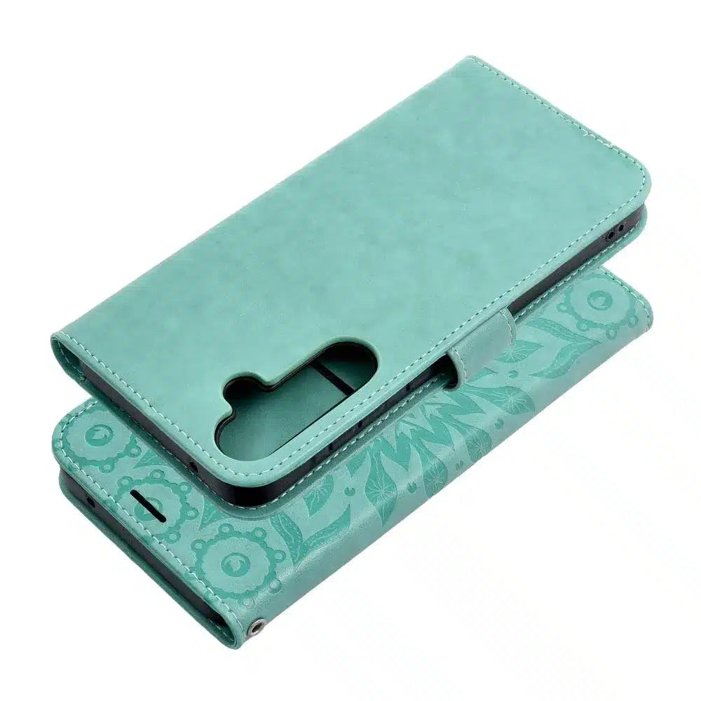 MEZZO Book case flipové pouzdro pro SAMSUNG GALAXY A55 5G mandala green
