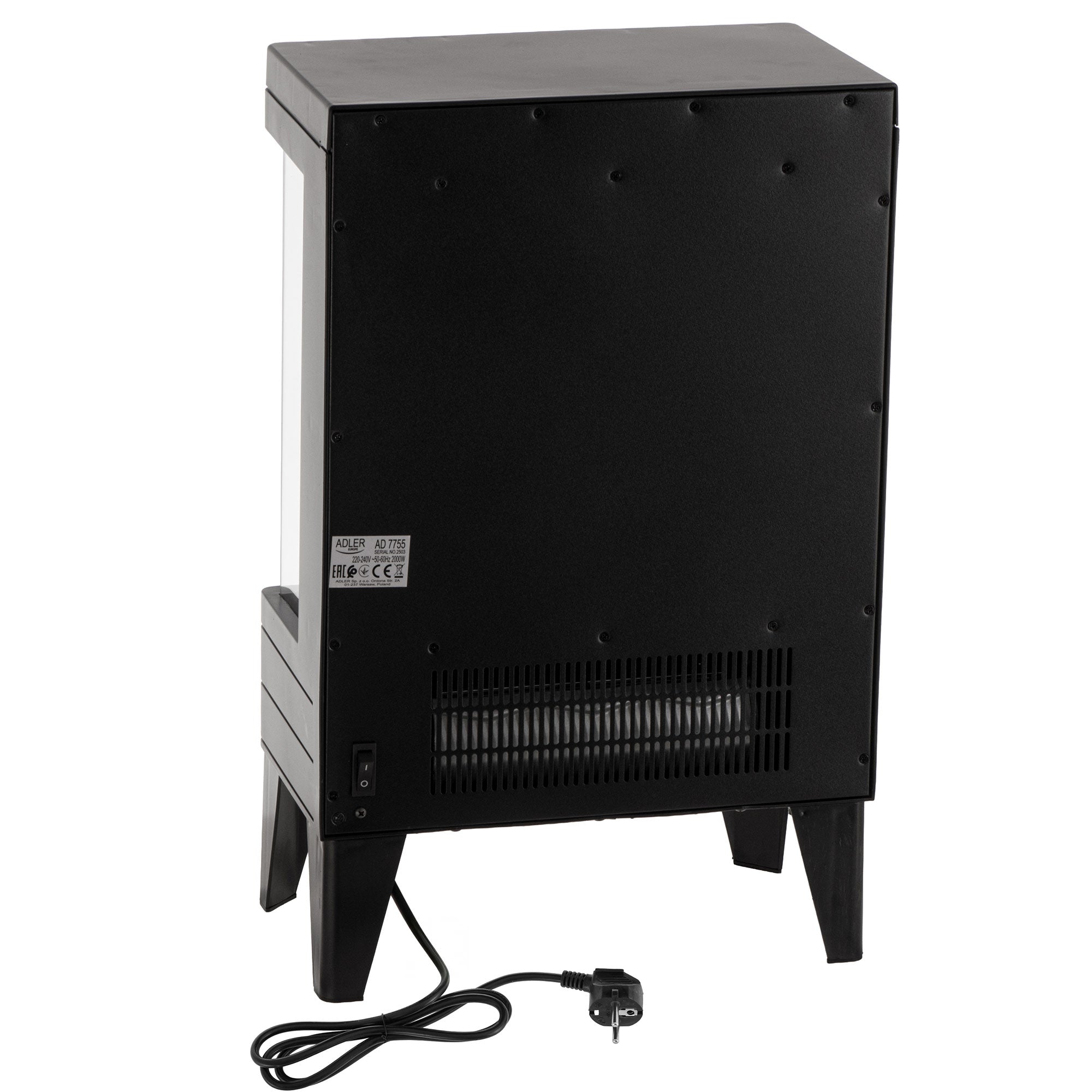 Elektrický krb s dálkovým ovládáním, Adler AD 7755
